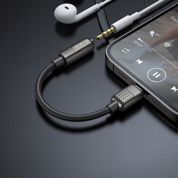 MCDODO LIGHTNING MINI JACK ADAPTER 3,5 MM KABEL FÖR IPHONE 13 14
