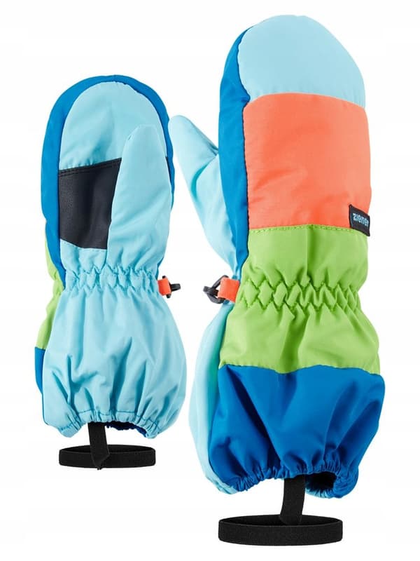 Barnhandskar ZIENER LIWI mini orange, grön 80 cm