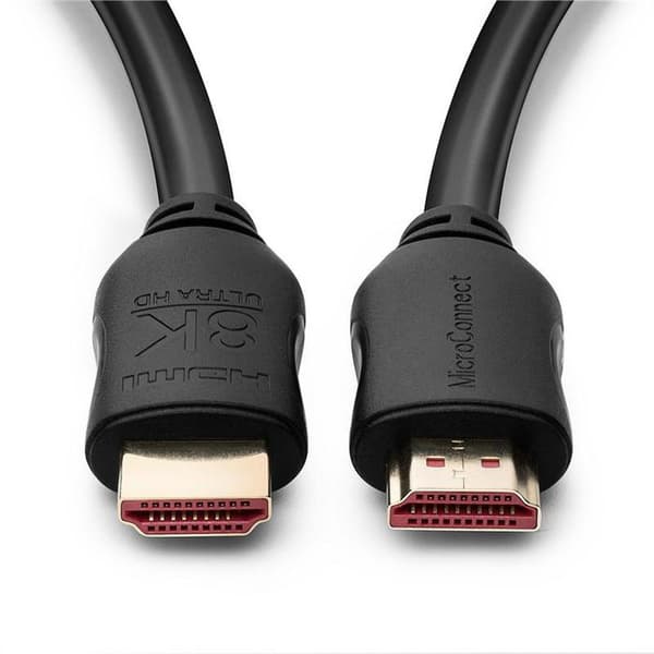 MicroConnect HDMI 2.1 8K 120Hz 48Gb/s Sort 1m