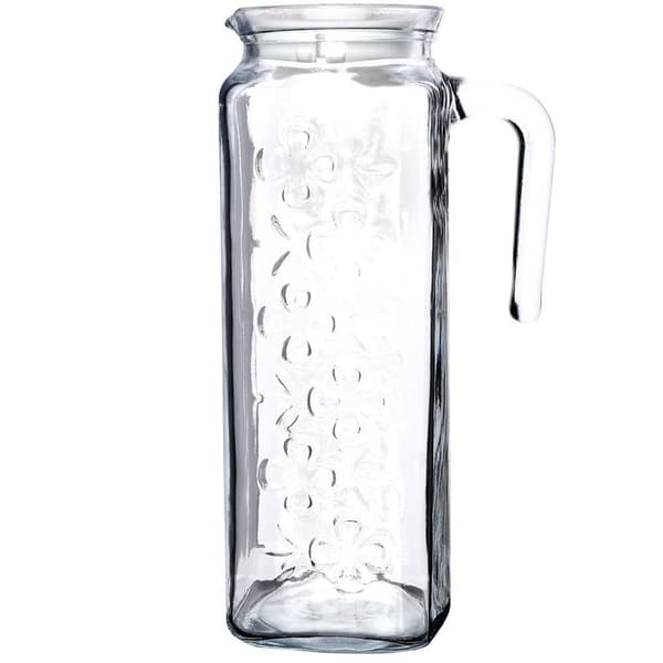 Lasinen kannu kannella 1,2 l