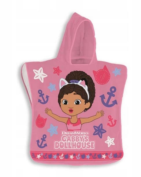 GABI'S KATTEHUS HÅNDKLÆDE PONCHO BØRNEBEKÆRPRETT