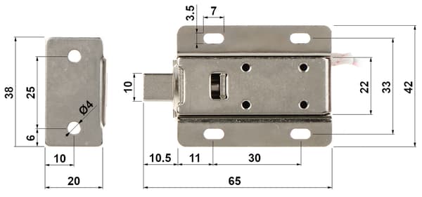 ATLO-DT-L08 ELEKTROMAGNETISKT SKÅPLÅS