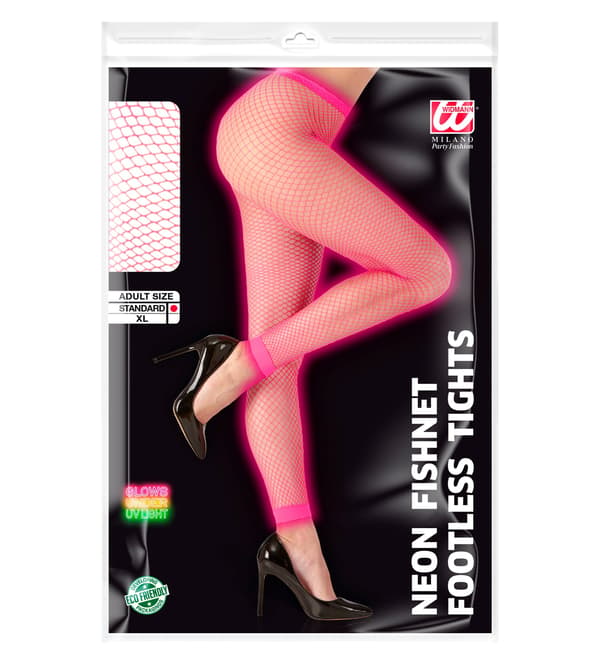 Leggings Nätstrumpbyxor Rosa Disco 90-tal