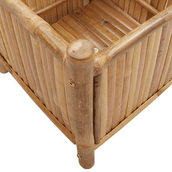 vidaXL Blomkruka, 50x50x50 cm, Bambu