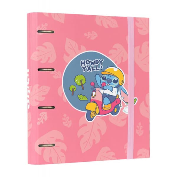Disney Stitch - A4-mappe (4 ringe, elastik)