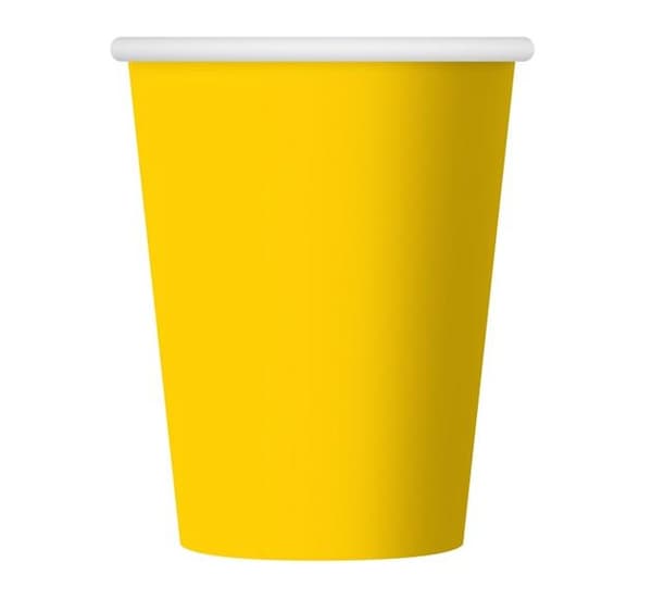 Keltaisia ​​kuppeja 250 ml 6 kpl.