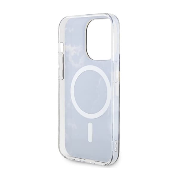 Guess Golden Marble MagSafe - iPhone 14 Pro cover (sort)