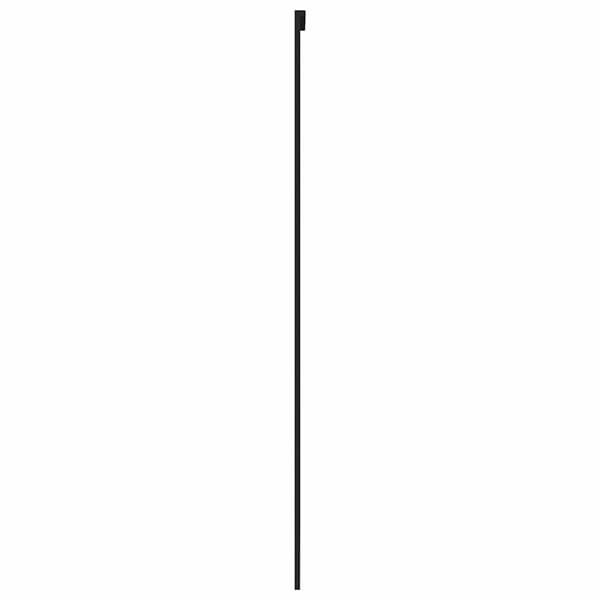 vidaXL skydedør, sort, 90x205 cm, hærdet glas, aluminium
