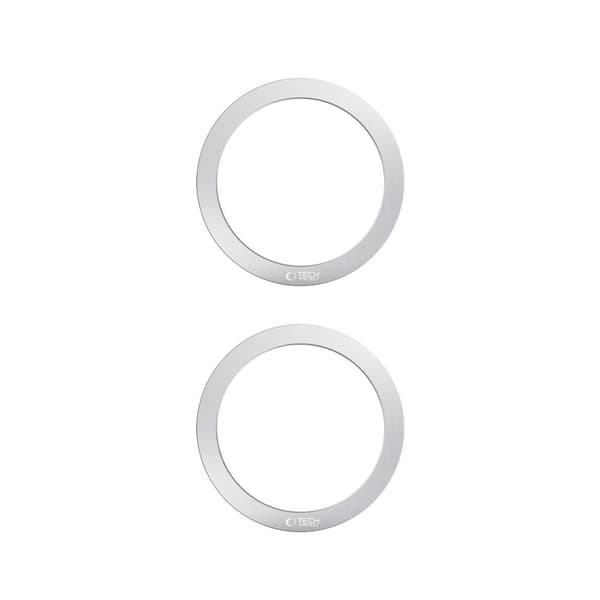 TECH-PROTECT MMP-110 2-i-1 magnetisk MAGSAFE-ring sølv & sølv