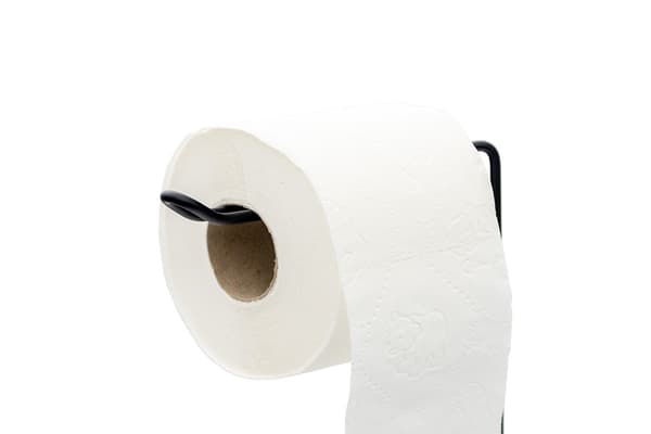 Sort toiletpapirstativ 54 cm