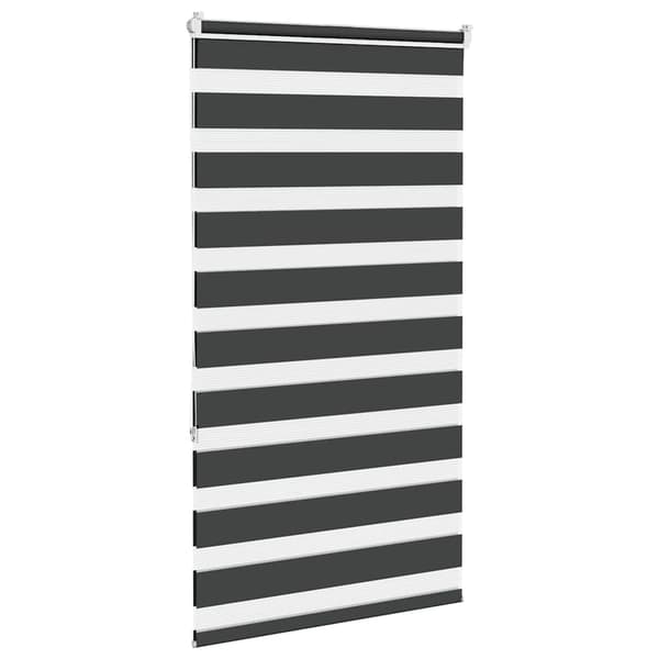 vidaXL Zebragardin, svart, tygbredd 85,9 cm, polyester
