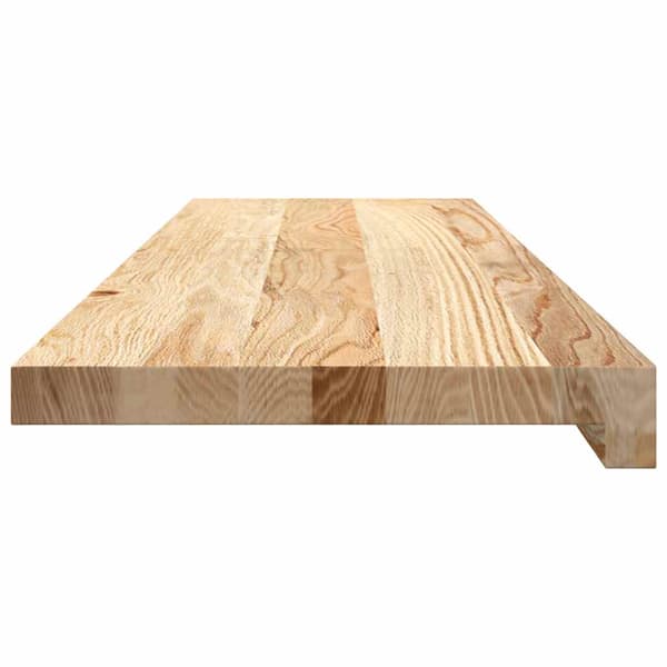 vidaXL trappetrin, 2 stk. ubehandlede, 90x25x2 cm massivt egetræ