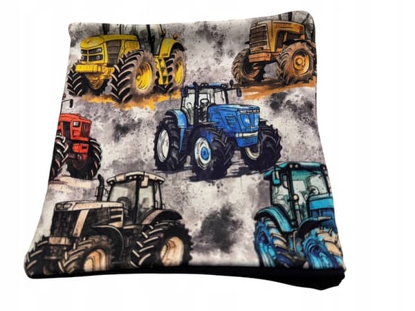 Babyset: mössa och halsduk 62/68 för pojke höst traktor