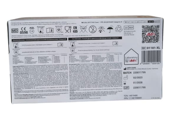 Sorte nitrilhandsker STYLE BLACK AMPRI 100 stk - Str. XL