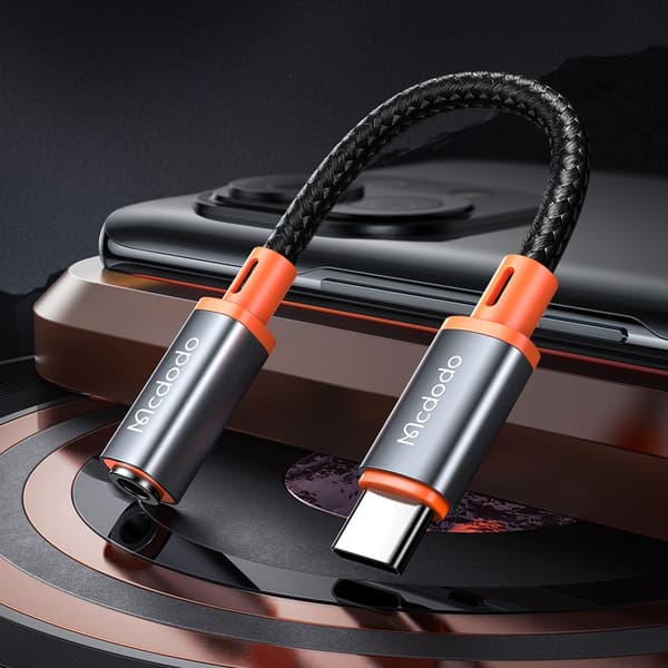 MCDODO USB-C MINI JACK 3,5 MM ADAPTER AUX-KABEL FÖR SAMSUNG APPLE DAC