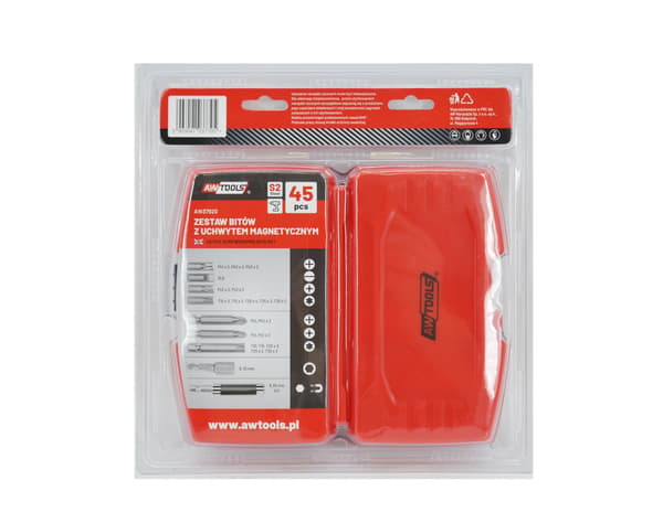 AWTOOLS RUUVIMEISSELIN TERÄSARJA S2 45 kpl.