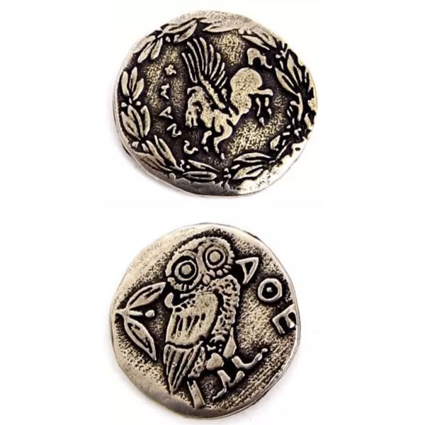 Antik silvermetallmynt 1 st