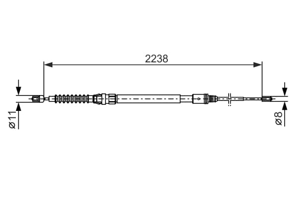 KÄSIJARRUVAIJERI 1987482373 BOSCH