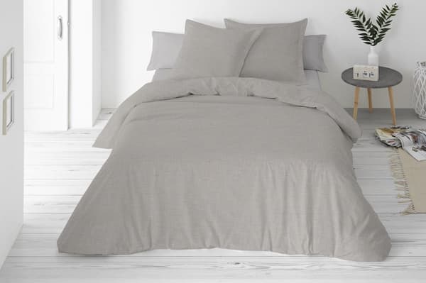 LINEN Pellavavuodevaatesetti, yksivärinen, 220x200 harmaa