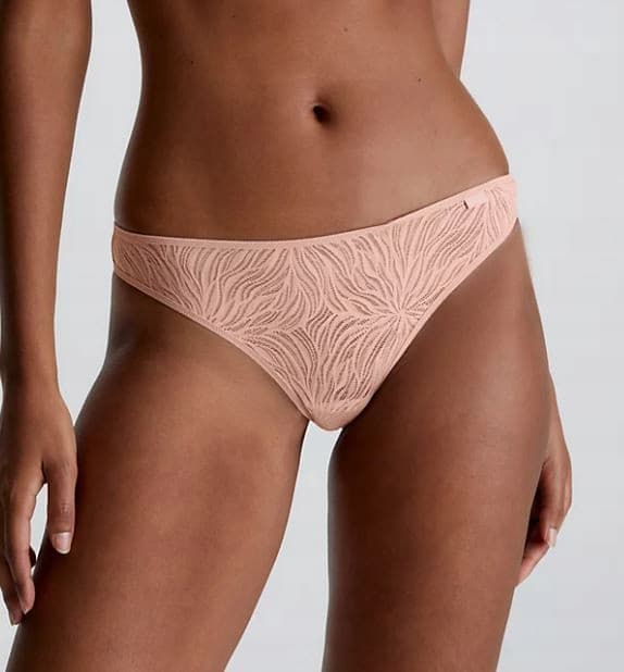 Calvin Klein dam beige stringtrosor XS