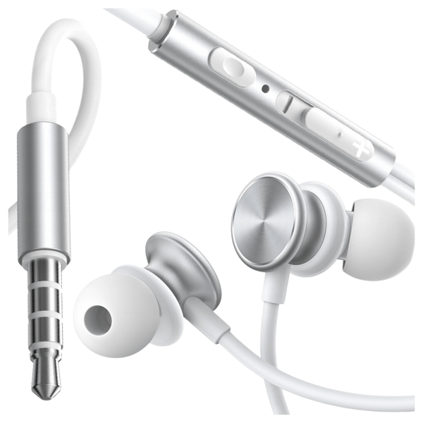 Joyroom JR-EW03 Kablede In-Ear Hovedtelefoner, (Sølv)