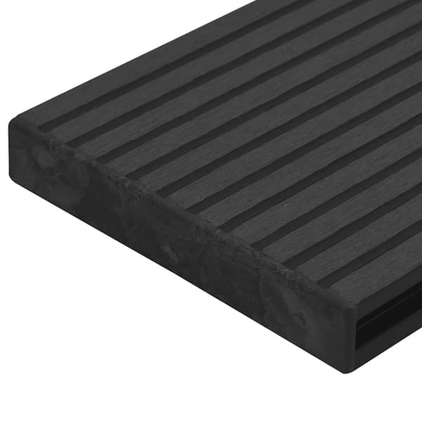 vidaXL terrassedæksler, 10 stk., sort, plastik
