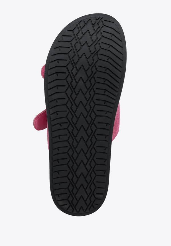 Wittchen Damska rosa semsskinn flip-flops