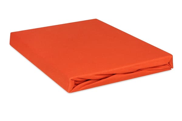 Jersey Pulla-aluslakanat 110/120x190/200 PREMIUM Tumma oranssi