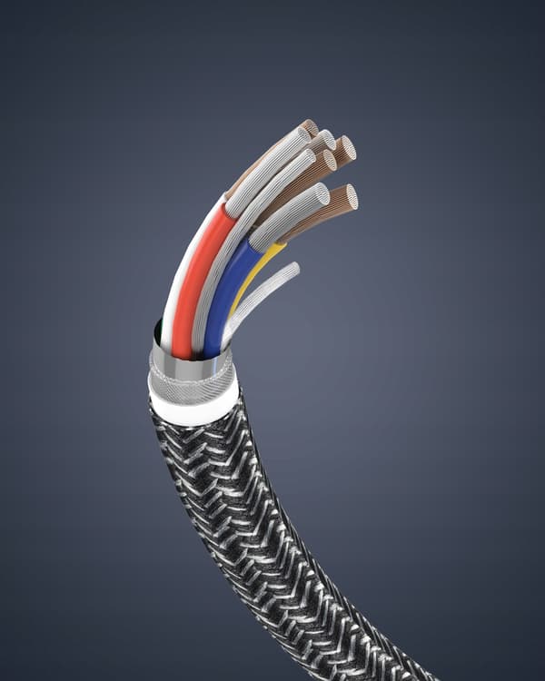 INNOSTYLE POWERFLEX USB LIGHTNING MFI HURTIGOPLADNINGSKABEL TIL IPHONE KEVLAR 2M SORT