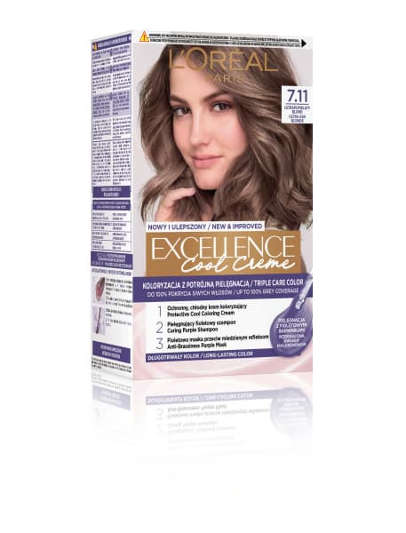 L'Oréal Excellence Cool Creme Hårfärg 7.11 Ultragrå Blond