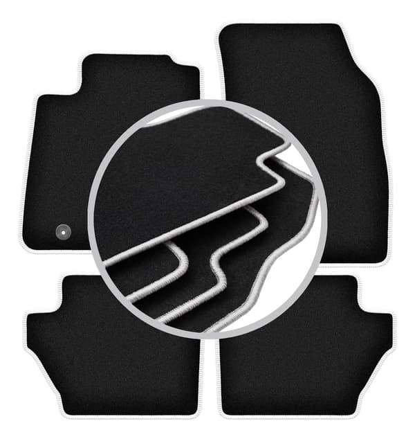 CARLUX-SILVER bilmåtter til: Ford Fiesta MK7 hatchback (2008-2011)
