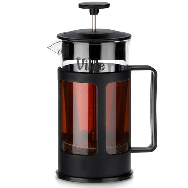 Glas stempelkande 350 ml til kaffe og te