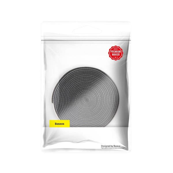 Baseus Rainbow Circle Velcro-stropper 3m Kabelorganisator (Sort)