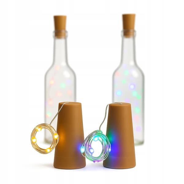 Koniske flaskehætte LED dekorative lamper flaskelys