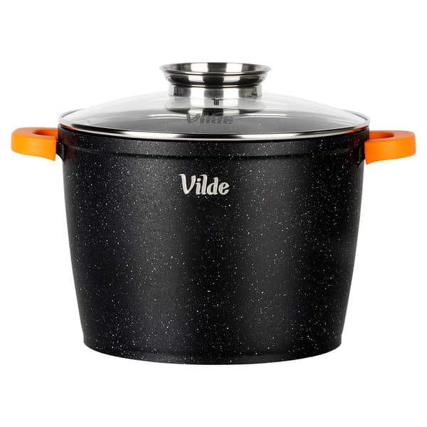 Granitgryde med glaslåg TERRUNA AROMA 24 cm, 6,7 l