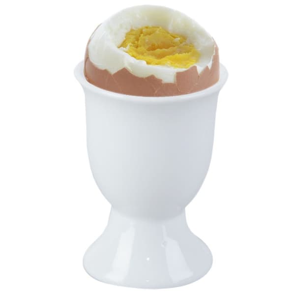 hvid porcelæns æggestander
