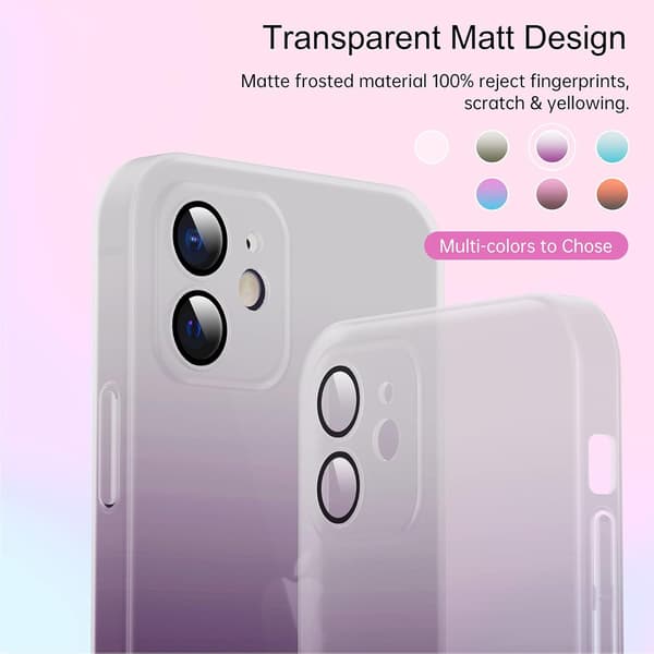 LILLA OMBRE-ETUUR TIL IPHONE 12 6.1'
