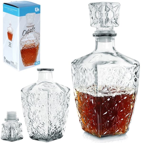 Whiskykaraffel i glas 830 ml