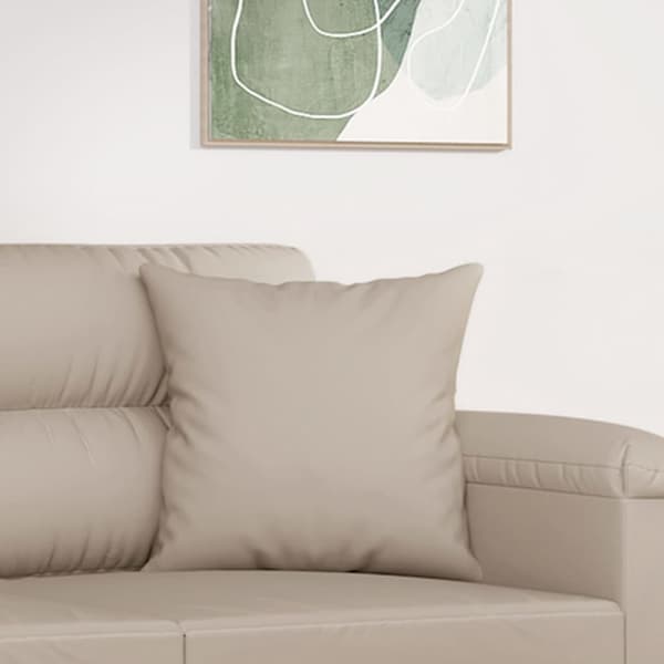 vidaXL Prydnadskuddar, 2 st, Creme, 40x40 cm, Mikrofiber
