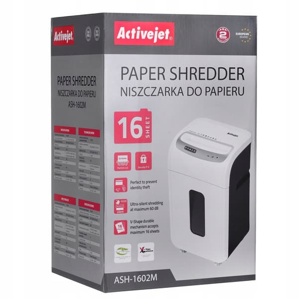 Activejet ASH-1602M dokumentmakulator, 28 l, P-5