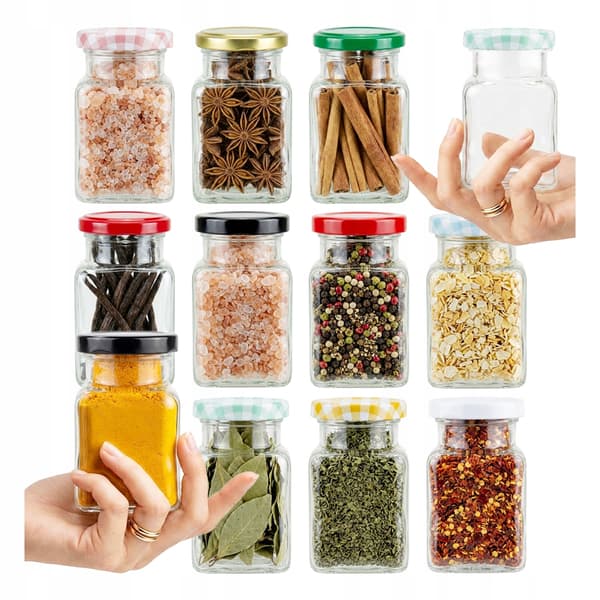 50x burk 150ML kryddor present dessert ljus + lock fi 53