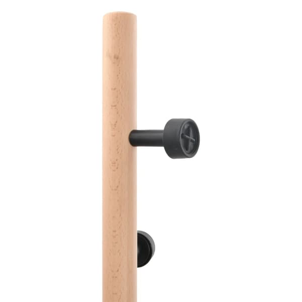 vidaXL Vaateteline musta 177 cm maalattu rauta