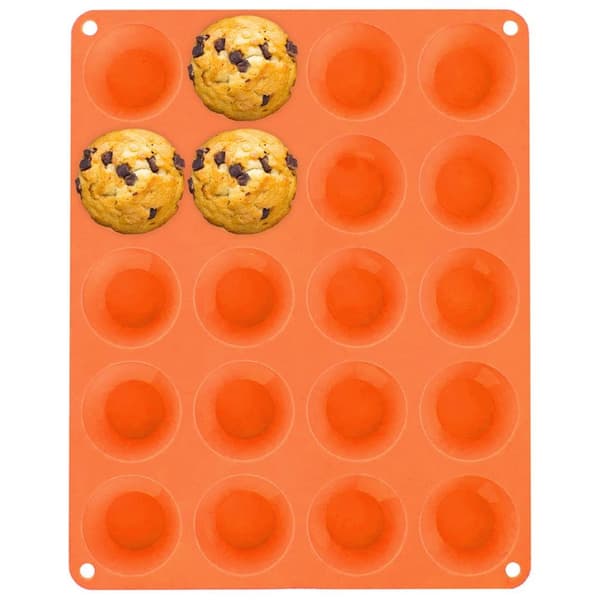 Silikon muffinsform brun små muffins SILLINIE