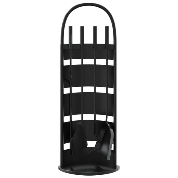 vidaXL 5-delat tillbehörsset för eldstäder 23x15x66 cm stål