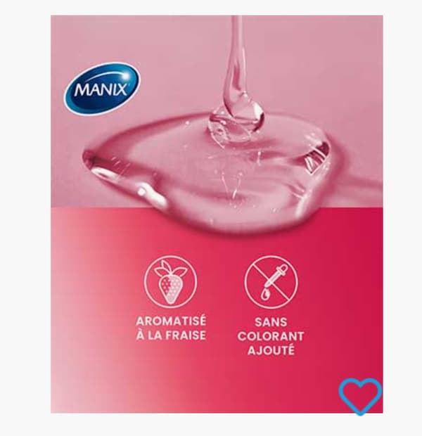 Massagegel MANIX Spiselig Jordbær 200 ml Glidemiddel
