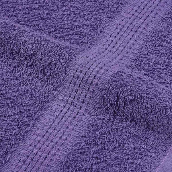 vidaXL Handdukar, 2 st, Lila, 100x200 cm, 100% bomull