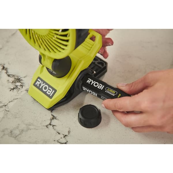 RYOBI USB lithium klemmeventilator sæt XXX