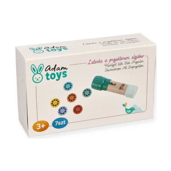 Lommelygte med diaprojektor