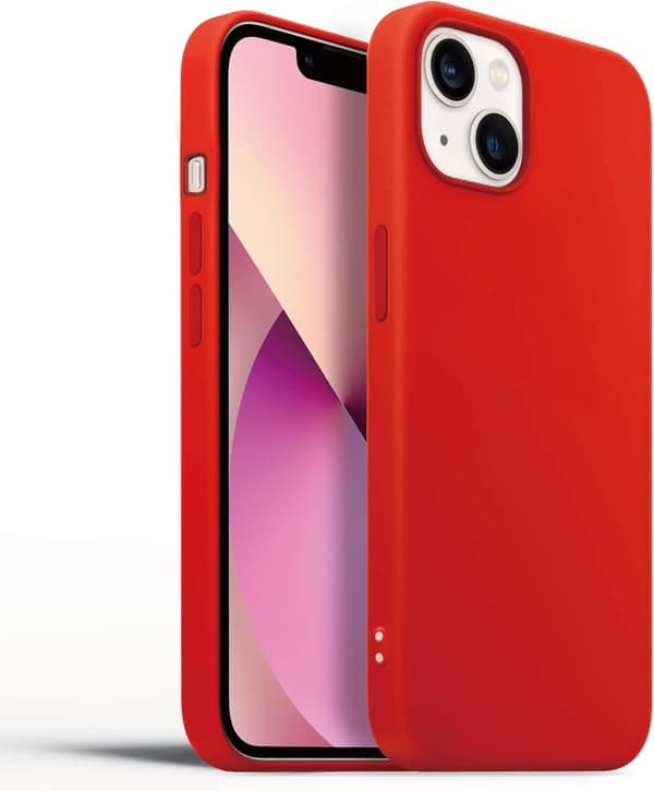 RØDT SILIKONEETUIS TIL IPHONE 13 6.1'