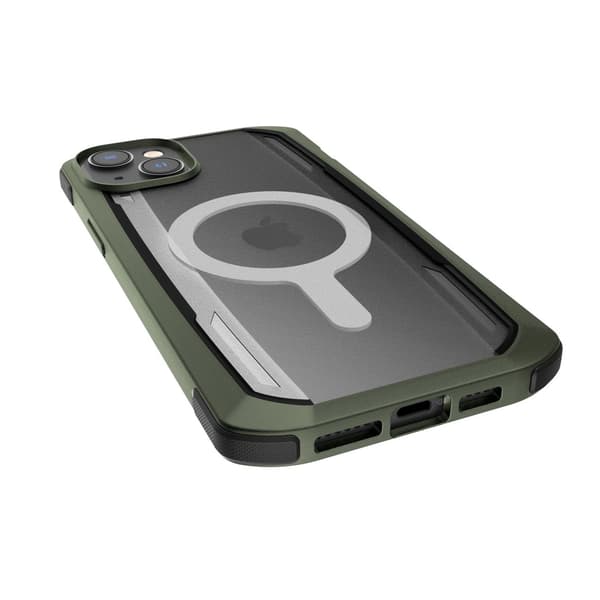 Raptic X-Doria Secure Case iPhone 14 Pro med MagSafe-skyddsskal grönt